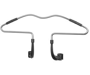 Appendiabiti da auto per poggiatesta, acciaio 44x10x25 cm