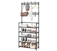 Appendiabiti Da Ingresso Con Ripiani - Appendiabiti Da Terra, Organizer Per Scarpe A Più Livelli, PortatileModern ExtraHold | Espositore Per Camera Da , Dormitorio, Corridoio, Appartamento, Guard