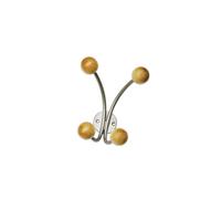 Appendiabiti da muro - 4 posti - 15 x 15 x 8,5 cm - argento - Alco