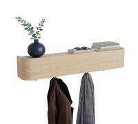 Appendiabiti da Muro Design Moderno con 4 Ganci a Scomparsa