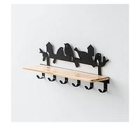 Appendiabiti da parete 1 pezzo appendiabiti da parete appendiabiti appendiabiti per ingresso decorativo mensola portaoggetti porta portachiavi (37 x 9,5 x 17 cm) appendiabiti albero (colore: 1) (1)