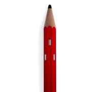 Appendiabiti da parete 4 ganci Matita 10x5xh104 cm in legno riciclato colore rosso rosso