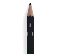 Appendiabiti da parete 4 ganci Matita 10x5xh140 cm in legno riciclato colore nero nero