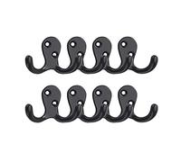 Appendiabiti da parete Accessori per la casa Ganci per bagno Cucina Camera da letto Ganci da parete nero opaco per giacca portachiavi 8 pezzi Gancio decorativo appendiabiti albero