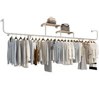 Appendiabiti da Parete Appendiabiti da Parete Espositore per Tubi per Negozio,Appendiabiti per Negozio al Dettaglio Creativo Professionale Appendiabiti con Ripiani,Appendini in Metallo per B