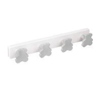 APPENDIABITI da Parete camera BEBÉ bambino Orsi grigio legno laccata base plastica resine ABS 410x60MM