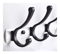 Appendiabiti da parete con 4, 5, 6, 7, 8 ganci, resistente, doppio gancio, in metallo, per bagno, cucina, spogliatoio e armadio, stile industriale, design in alluminio