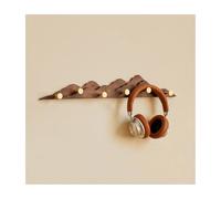 Appendiabiti da parete con 4/6/8 ganci a sfera, ripiano in legno for cappelli, asciugamani, borse e accappatoi, adatto for ingresso e camera da letto(Color1,6hooks)