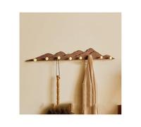 Appendiabiti da parete con 4/6/8 ganci a sfera, ripiano in legno for cappelli, asciugamani, borse e accappatoi, adatto for ingresso e camera da letto(Color1,8hooks)