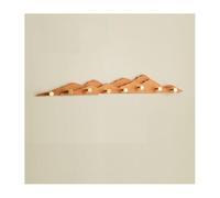 Appendiabiti da parete con 4/6/8 ganci a sfera, ripiano in legno for cappelli, asciugamani, borse e accappatoi, adatto for ingresso e camera da letto(Color2,8hooks)