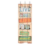 Appendiabiti da Parete con 6 Ganci LIVE LIFE 120x40 cm