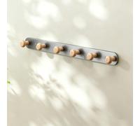 Appendiabiti Da Parete, Ganci A Sfera In Legno, for Corridoio Bagno