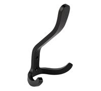Appendiabiti da Parete Ganci in Alluminio montati a Parete, Portapacchi Pesanti, grucce, Porta, Vestiti, Cappotti, Cucina, Bagno, Organizer for Hardware sospeso Attaccapanni Muro(Nero)