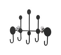 Appendiabiti da parete, ganci portaoggetti in ferro for appendere cappotti, con ganci adesivi antitraccia, può appendere cappelli, asciugamani, portafogli e accappatoi(Color2,S)