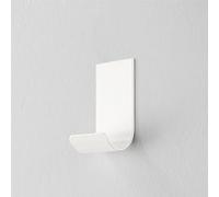 Appendiabiti da parete giovane semplice MIMI Dimensioni 3,5x4xh 7 cm Si portata max 5Kg metallo da attaccare a muro con biadesivo in dotazione colore bianco bianco