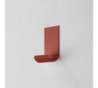 Appendiabiti da parete giovane semplice MIMI Dimensioni 3,5x4xh 7 cm Si portata max 5Kg metallo da attaccare a muro con biadesivo in dotazione Rosso Terracotta rosso