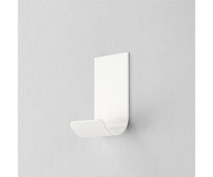 Appendiabiti da parete giovane semplice MIMI Dimensioni 3,5x4xh 7 cm Si portata max 5Kg metallo da attaccare a muro con biadesivo in dotazione colore bianco bianco