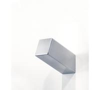 Appendiabiti da parete in acciaio inossidabile CUBE dimensioni 5x8,5x h 10,5 Cm Forma geometrica a cono Finitura satinato inox satinato