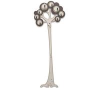 Appendiabiti da parete moderno design albero legno colore cioccolato