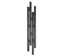 DanDiBo Appendiabiti da Parete Nero in Metallo 96612 Appendiabiti da Muro con 8 Ganci Design Moderno per Ingresso Appendiabiti a Barra