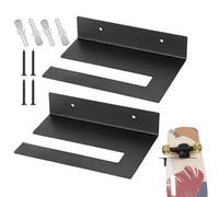 Appendiabiti da parete per snowboard | Gancio penzolante | 2 supporti riutilizzabili per longboard per soggiorno, camera da letto