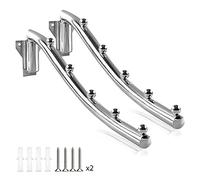 Appendiabiti da Parete Pieghevole 2 Pezzi, Grucce Appendiabiti Retrattile, Appendiabiti per Braccio oscillante, Appendiabiti Girevoli Pieghevole da Parete Scomparsa, per Lavanderia, Camera da Letto