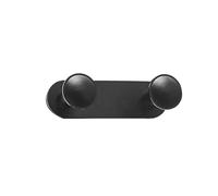 Appendiabiti da parete pieghevole da parete, 2-10 ganci, montaggio a parete, elegante, salvaspazio, retrattile, per appendere cappotti, sciarpe, portafogli, ecc. Nero - 2