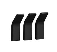 Appendiabiti da parete senza punzonatura ganci per accappatoio nero gancio da bagno per asciugamani in lega di alluminio decorazione a parete ganci appendiabiti albero (colore: bianco 1 pz) (nero 3