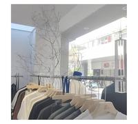 Appendiabiti da soffitto regolabile in acciaio inox da 1,8 m, organizer da appendere per negozi al dettaglio, showroom e uso domestico, massimizza lo spazio e la flessibilità dell'esposizione