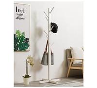 Appendiabiti da Terra Appendiabiti Autoportante In Legno Massello A Forma Di Albero Con 8 Ganci E Piedini Solidi Per Vestiti, Sciarpe, Cappelli Attaccapanni da Terra ( Color : B , Size : 158*50cm )
