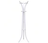 Appendiabiti da Terra, Attaccapanni Resistente con 9 Ganci Metallici, Altezza di 176 cm, per Cappotti Cappelli, Bianco LA PRIMA REGOLA: RESISTENZA: Questo appendiabiti è realizzato in acciaio robusto,