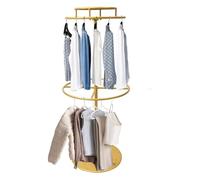 Appendiabiti da terra autoportante con specchio, porta sciarpe, contenitore per armadio, porta rotoli di tessuto, appendiabiti rotondo girevole, appendiabiti a 2 livelli da terra, espositore per neg