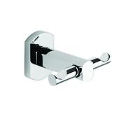 Appendiabiti doppio da muro in acciaio inox e Cromall EP26 Gedy serie EDERA PLUS