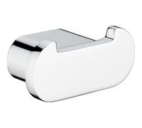 Appendiabiti doppio da muro in alluminio, ottone e Cromall A126 Gedy serie AZZOR