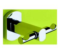 appendiabiti doppio Edera appendi accappatoi e asciugamani cromato