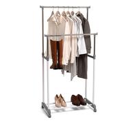 Appendiabiti doppio Stander Domopak Living 75x42x90-160 cm Argento
