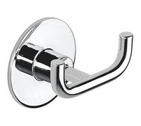 Appendiabiti doppio Wind in acciaio inox cromo