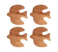 Appendiabiti elegante in legno con ganci per uccellini stravaganti per camere da