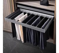 Appendiabiti estensibile, Armadio estraibile pantaloni cassetto porta pantaloni regolabile in larghezza metallo salvaspazio jeans, stendibiancheria nascosto for lavatrice mobile superiore, capacità di