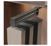 Appendiabiti estensibile - Supporto per pantaloni estraibile per armadio, capacità 35 kg, organizer salvaspazio per armadio