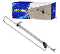 Appendiabiti Estraibile per Armadio 450 mm - Barra Appendiabiti Estensibile Realizzato in Acciaio è Compatibile con Vari Tipi di Guardaroba - Garanzia di 10 Anni - MONTERAL