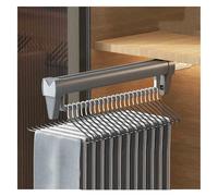 Appendiabiti Estraibile per Pantaloni, Appendiabiti Estraibile Regolabile e Resistente, Appendiabiti salvaspazio per Pantaloni e Indumenti, capacità 25 kg, Grigio, 360 mm (13,7 Pollici) - PE
