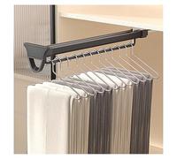 Appendiabiti Estraibile per Pantaloni, Asta Appendiabiti Estraibile Resistente da 265-515 mm, Binario Retrattile per Abiti e Pantaloni, Organizer Multifunzione per Armadio, Supporta Fino a 3