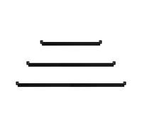 Appendiabiti GARD FLAT da appendere, Appendiabiti da cucina stabile in metallo da parete per appendere asciugamani, utensili da cucina, coperchio per pentole, dimensioni: 6 cm x 90 cm, colore: nero