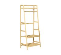 APPENDIABITI HOMCOM IT850-160 - Armadio in legno naturale con 0 porte e 3 ripiani