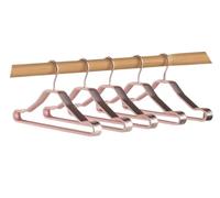 Appendiabiti in alluminio antiscivolo, colore rosa, per la casa, non lascia traccia, design salvaspazio, soluzione durevole ed elegante per riporre indumenti
