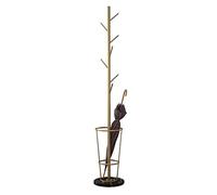 Appendiabiti in ferro a forma di albero in bronzo con base in marmo, 170 x 33 cm, elegante portaombrelli e nizer da ingresso, perfetto per la decorazione della casa e soluzioni salvaspazio.