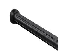 Appendiabiti in lega di alluminio, ideale for appendere i vestiti. Appendiabiti in metallo con spessore di 3 mm, adatto for armadi, lavanderie e bagni.(Black,30in/76.2cm)