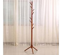 Appendiabiti in Legno, Appendiabiti da Piano, Stand con 8 Ganci Appendiabiti da Terra, Ingresso, Corridoio, Camera da Letto, Ufficio per Vestiti, Berretto, Sciarpe, Colore Miele