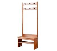 Appendiabiti in legno con morbido cuscino per ingresso, autoportante, 78,7 cm, albero per ingresso, soluzione di archiviazione elegante e funzionale per la casa